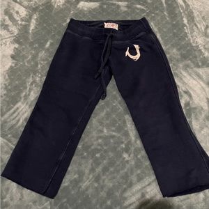 Y2K‎ True religion crop navy blue sweatpants sweats